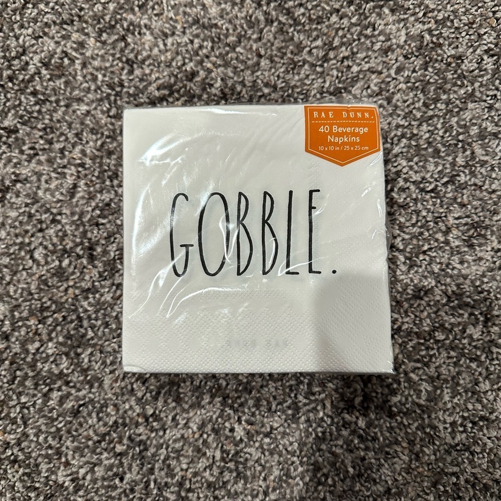 Rae Dunn “Gobble” Beverage Napkins